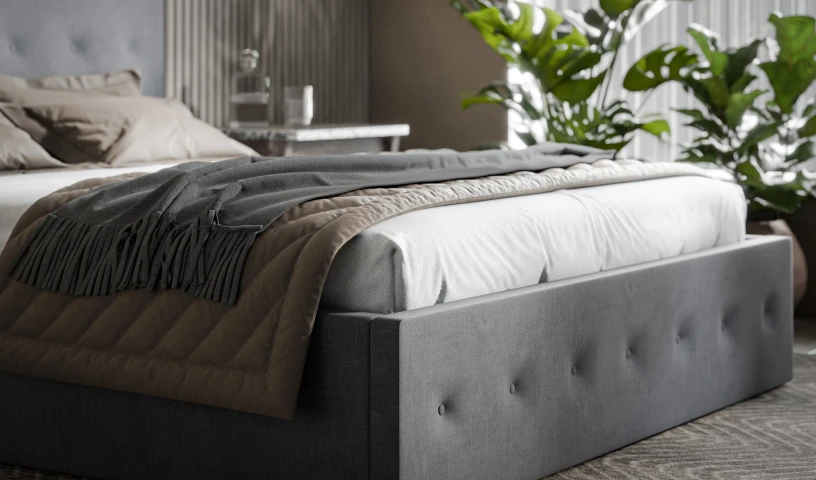 Łóżko tapicerowane do sypialni + materac komplet 140/200, 160/200, 180/200