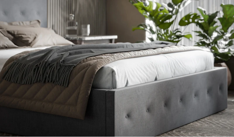 Łóżko tapicerowane do sypialni + materac komplet 140/200, 160/200, 180/200