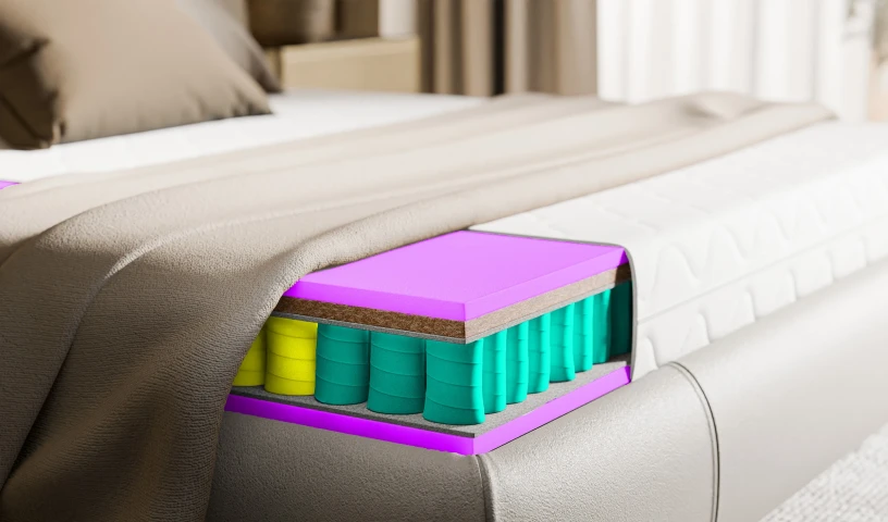 Materac sprężynowy dwustronny z pokrowcem i matą kokosowa twary / bardzotwardy  26cm 80x200 90x200 120x200 140x200 160x200 cm Materac sprężynowy dwustronny z pokrowcem i matą kokosowa twary / bardzotwardy  26cm 80x200 90x200 120x200 140x200 160x200 cm