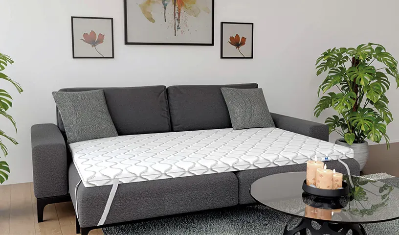 Nakładka na materac  z pokrowcem pianka masująca oraz elastyczna 8cm dwustronny nawierzchniowy