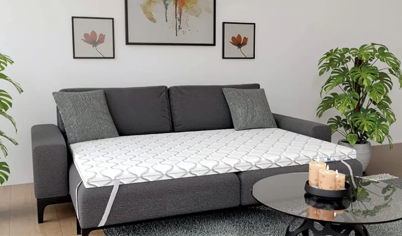 Nakładka na materac  z pokrowcem pianka masująca oraz elastyczna 8cm dwustronny nawierzchniowy