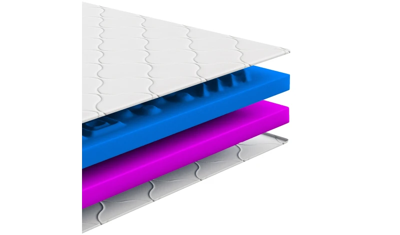 Materac nawierzchniowy nakładka dwustronny z pokrowcem koniec z bólem pleców pianka masująca 80x200 90x200 120x200 140x200 160x2