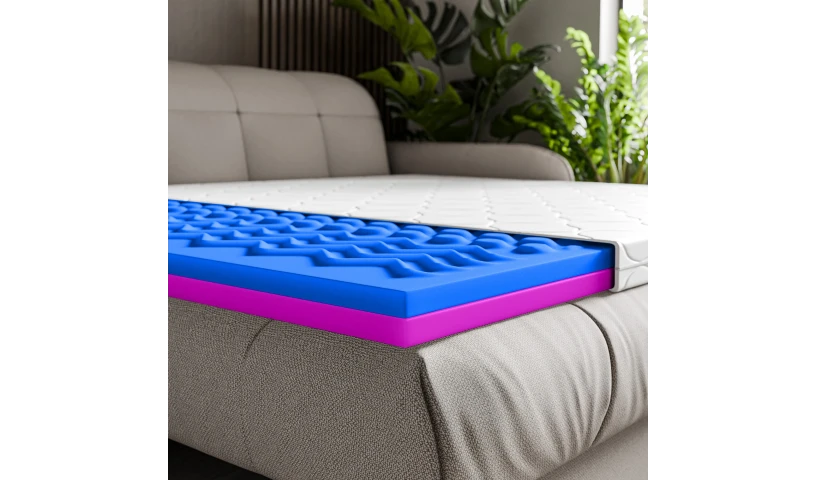 Materac nawierzchniowy nakładka dwustronny z pokrowcem koniec z bólem pleców pianka masująca 80x200 90x200 120x200 140x200 160x2