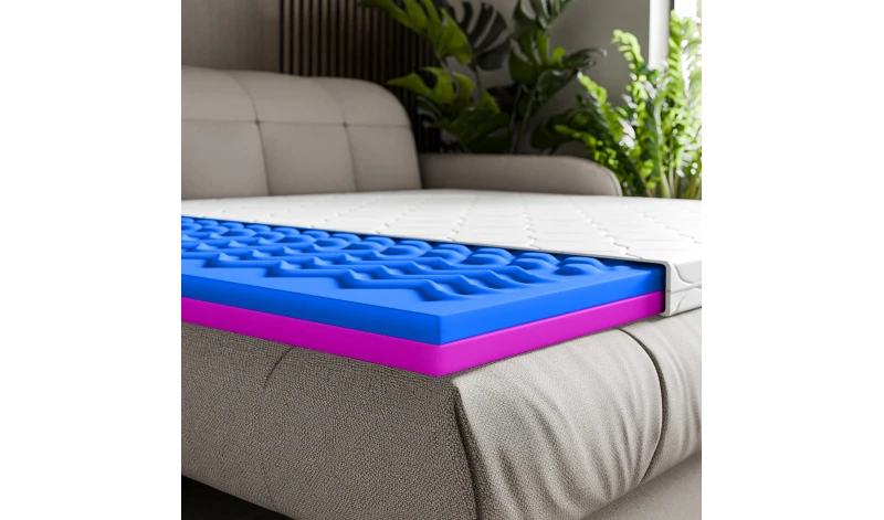 Materac nawierzchniowy nakładka dwustronny z pokrowcem koniec z bólem pleców pianka masująca 80x200 90x200 120x200 140x200 160x2