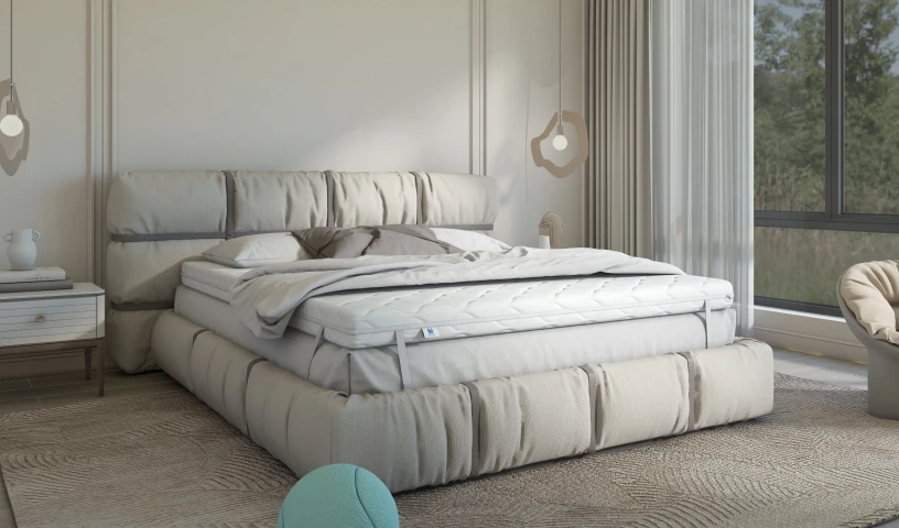 Nakłada na materac średnio-twardy z pokrowcem  koniec z bólem pleców