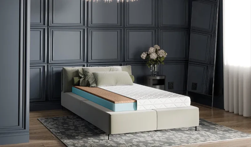 KOKOS MAX 80 x 200 x10 cm Materac piankowy + kokos - Antybakteryjny