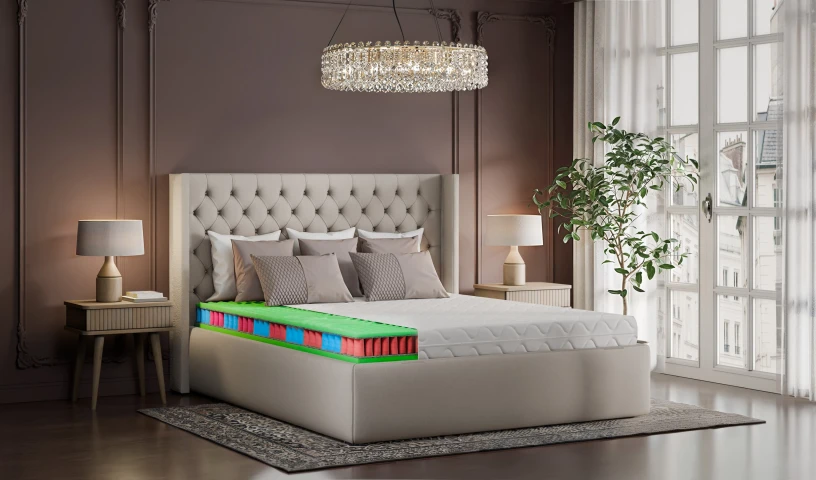 Materac sprężynowy z pokrowcem na ból pleców 21cm. Pianka premium masująca 80x200, 90x200, 120x200, 140x200, 160x200, 180x200 Materac sprężynowy z pokrowcem na ból pleców 21cm. Pianka premium masująca 80x200, 90x200, 120x200, 140x200, 160x200, 180x200