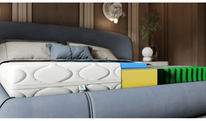 ProRocket – materac kieszeniowy 20 cm dwustronny średnio-twardy z pokrowcem koniec z bólem pleców 80x200 cm 90x200 120x200 140x2