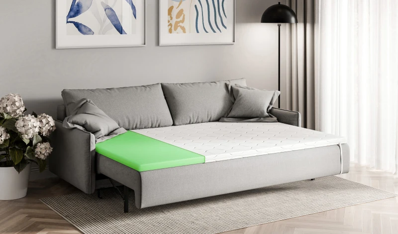 Nakładka na materac z pokrowcem średnio-twardy 5cm topper premium 80x200 90x200 120x200 140x200 160x200 180x200