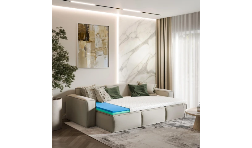 Materac nawierzchniowy o dwóch twardościach miękki-średniotwardy. Premium 80x200 90x200 120x200 140x200