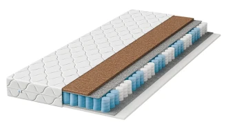 POLO 80 x 200 x 14 cm- Materac kieszeniowy kokos 9 stref