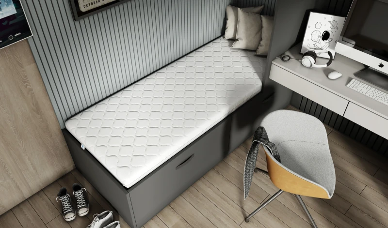 Materac sprężynowy jednostronny, średnio-twardy dla dzieci i młodzieży 80x200 90x200 cm