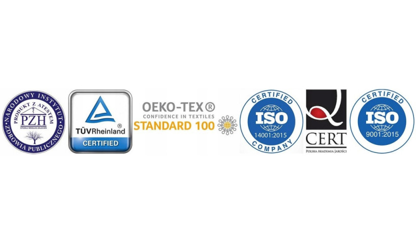 TIMO 80 x 200 x 17 cm - materac kieszeniowy z pianką termoelastyczną Visco