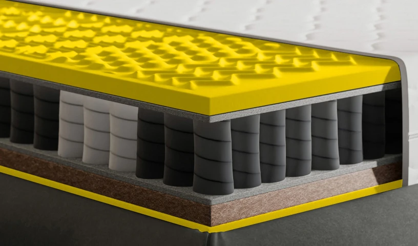 Materac sprężynowy dwustronny z pokrowcem koniec z bólem kręgosłupa