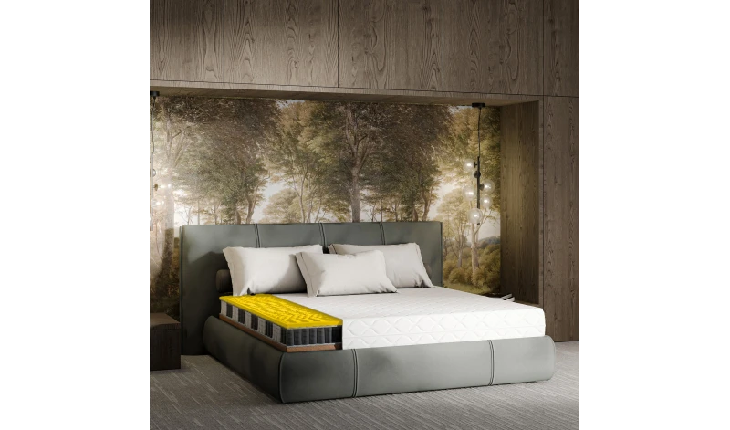 Materac sprężynowy dwustronny z pokrowcem koniec z bólem kręgosłupa