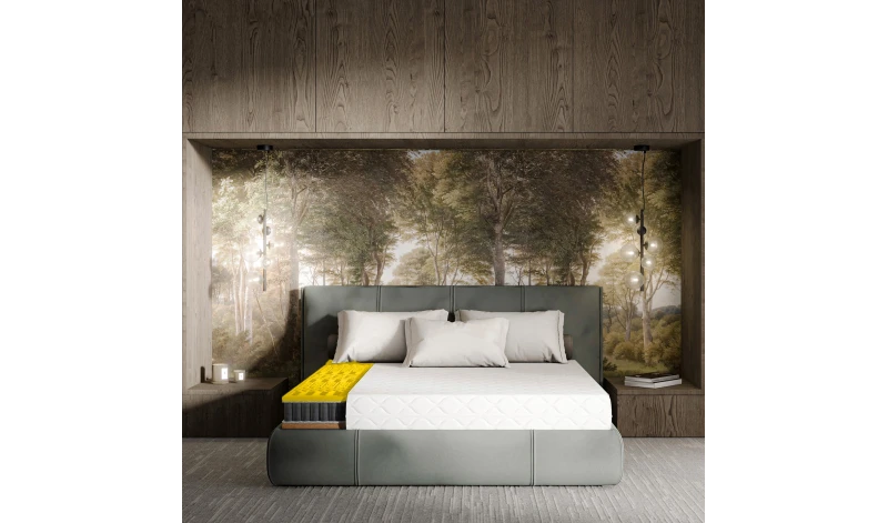 Materac sprężynowy dwustronny z pokrowcem koniec z bólem kręgosłupa