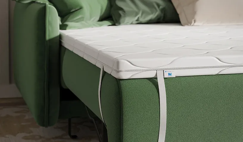 KOKOS PUR 6 cm materac piankowy z matą kokosowa, dwie twardości 80x200 cm