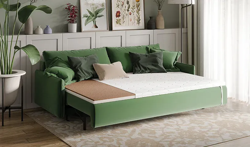 KOKOS PUR 6 cm materac piankowy z matą kokosowa, dwie twardości 80x200 cm