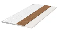 KOKOS PUR 6 cm materac piankowy z matą kokosowa, dwie twardości 80x200 cm