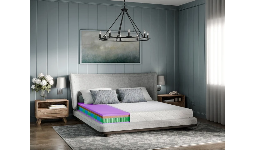 Materac sprężynowy twardy dwustronny z matą kokosową. Solide i twarde spanie Antyalergiczny  80x200 90x200 120x200 140x200 160x2