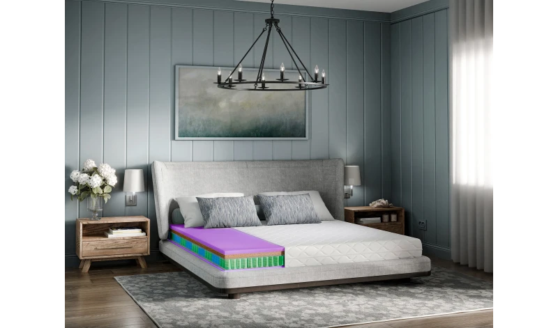 Materac sprężynowy twardy dwustronny z matą kokosową. Solide i twarde spanie Antyalergiczny  80x200 90x200 120x200 140x200 160x2