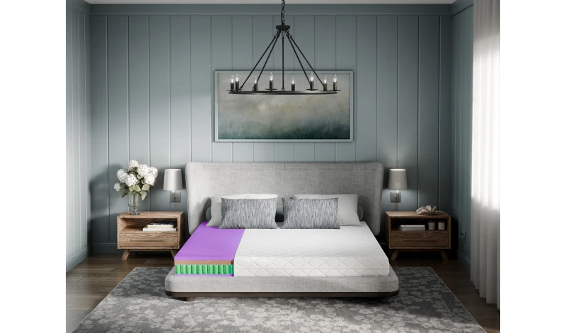 Materac sprężynowy twardy dwustronny z matą kokosową. Solide i twarde spanie Antyalergiczny  80x200 90x200 120x200 140x200 160x2