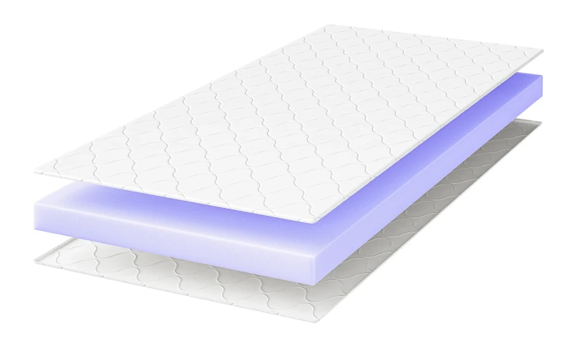 Materac piankowy z pokrowcem  elastyczny 8cm pianka premium 80x200 90x200 120x200 140x200 160x200 180x200