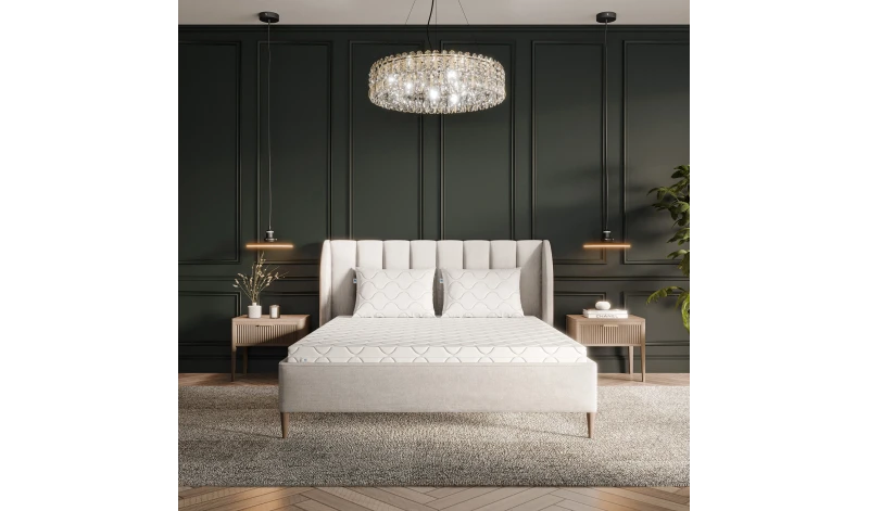 Materac piankowy z pokrowcem  elastyczny 8cm pianka premium 80x200 90x200 120x200 140x200 160x200 180x200