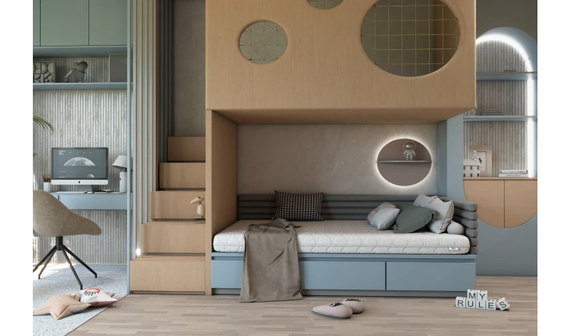 Materac dziecięcy hipoalergiczny 10 cm Luna KIDS dla dzieci piankowy 80x200 90x200