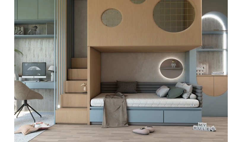 Materac dziecięcy hipoalergiczny 14 cm Luna KIDS dla dzieci piankowy 80x200 90x200