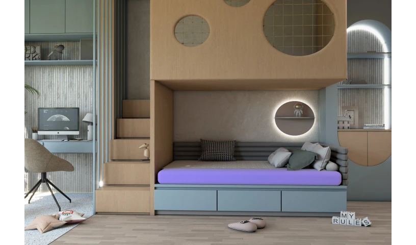 Materac dziecięcy hipoalergiczny 14 cm Luna KIDS dla dzieci piankowy 80x200 90x200