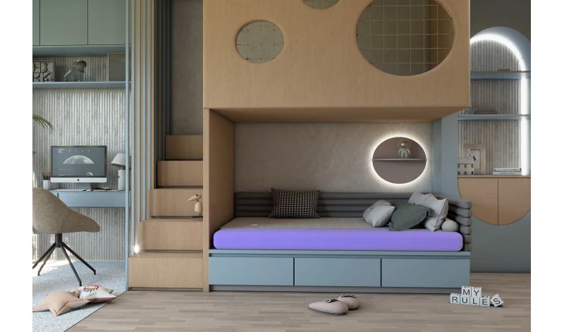 Materac dziecięcy hipoalergiczny 14 cm Luna KIDS dla dzieci piankowy 80x200 90x200