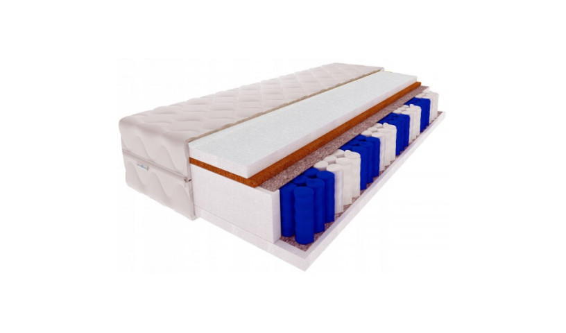 TIKO 90 x 190 x 17 cm Materac do łóżka kieszeniowy typu multipocket + kokos